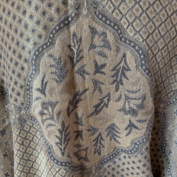 Beautiful Light Blue and Silver Metallic Scarf Wrap - Picture 5 of 7